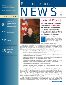 Judicial Profile - California Receivers Forum