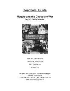 Maggie and the Chocolate War Teachers' Guide