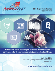 www.america-east.com Make your plans now to join us at the most