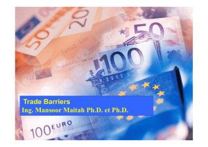 Trade Barriers - Mansoor Maitah
