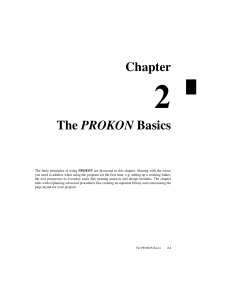 The PROKON Basics