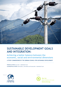 sustainable development goals and integration