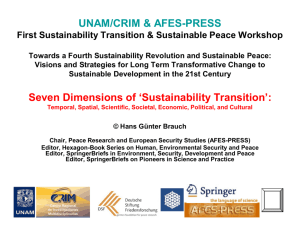 UNAM/CRIM & AFES-PRESS Seven Dimensions of 'Sustainability