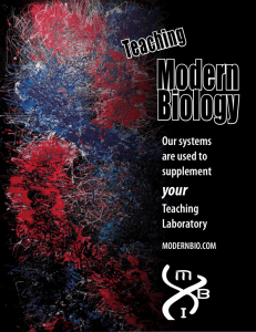 Experiments - Modern Biology Inc