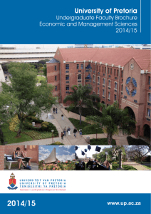 Brochure - University of Pretoria