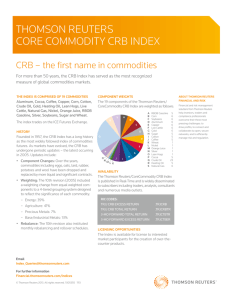 Thomson Reuters Core Commodity CRB Index