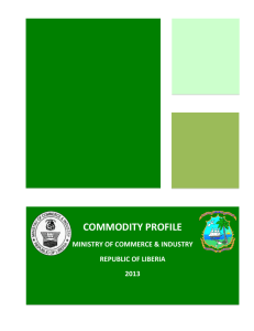 commodity profile - The Ministry of Commerce and Industry