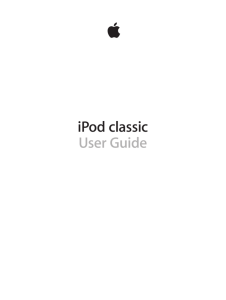 iPod classic User Guide