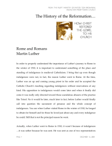 Rome and Romans Martin Luther