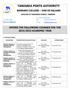 View - Tanzania Ports Authority