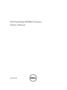 Dell PowerEdge M1000e Enclosure Owner's Manual