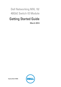 Getting Started Guide for the MXL 10/40GbE