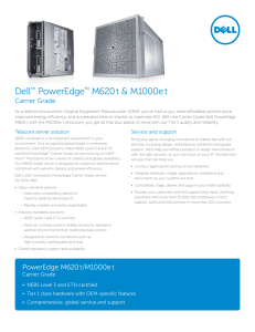 Dell™ PowerEdge™ M620 t & M1000e t