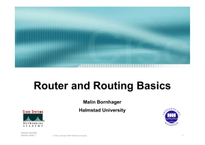 Router and Routing Basics