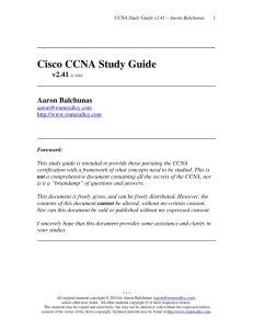 Cisco CCNA Study Guide v2.41