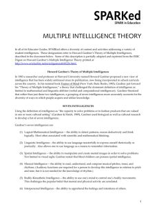 multiple intellligence theory