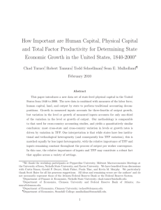 How Important are Human Capital, Physical Capital and Total Factor