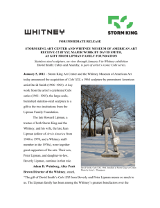 for immediate release storm king art center and whitney museum of