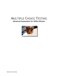 Multiple Choice Testing