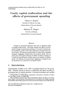 Costly capital reallocation and the effects of government spending