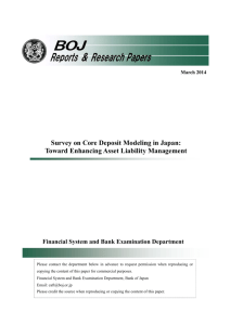 Survey on Core Deposit Modeling in Japan:Toward Enhancing