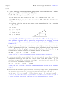 Physics Work and Energy Worksheet Solutions