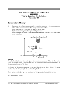 PHY 140Y – FOUNDATIONS OF PHYSICS 2001