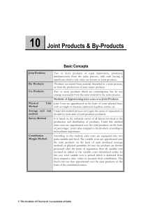 10 Joint Products & By-Products