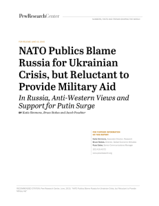 NATO Publics Blame Russia for Ukrainian Crisis, but Reluctant