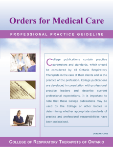 Orders for Medical Care
