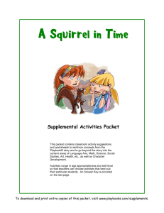 A Squirrel in Time - Readers Theater Playbooks Roleplay Reader