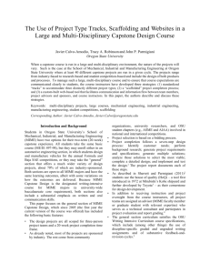 Title of the Paper - Capstone Design Conference