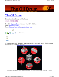 The Oil Drum