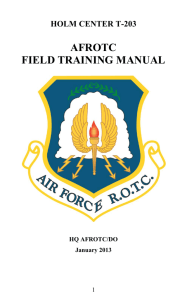 afrotc field training manual