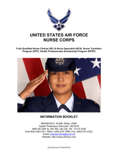 united states air force nurse corps