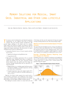 Memory Solutions for Medical, Smart Grid, Industrial and Other