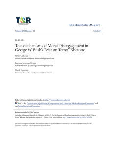 The Mechanisms of Moral Disengagement in George W. Bush's