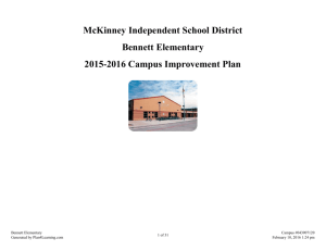 Campus Improvement Plan - McKinney Independent School District