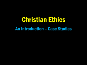 Christian Ethics