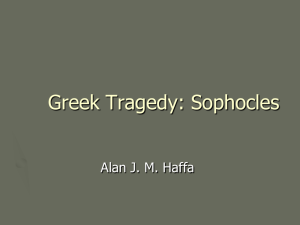 Greek Tragedy II Sophocles Antigone 2012