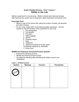 safety symbols worksheet