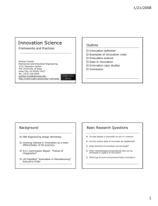 Innovation Science - User pages