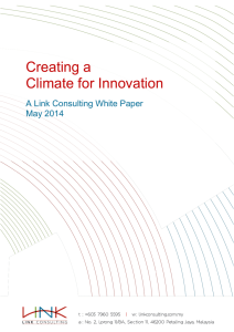 Creating a Climate for Innovation