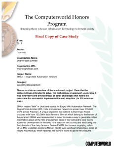 Engro Foods Limited - The Computerworld Honors Program