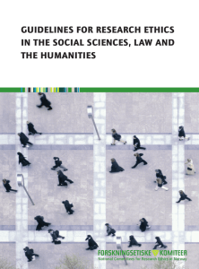 Guidelines For Research Ethics In The Social