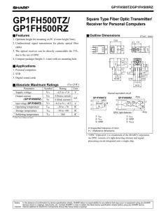 Sharp GP1FH500TZ Datasheet