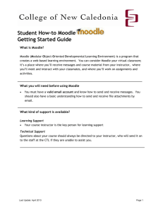 Getting Started In Moodle