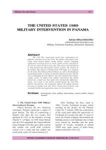 the united states 1989 military intervention in panama