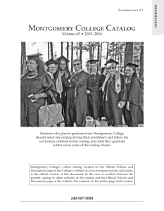 Montgomery College Catalog