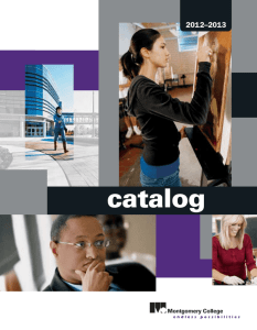 catalog - Montgomery College